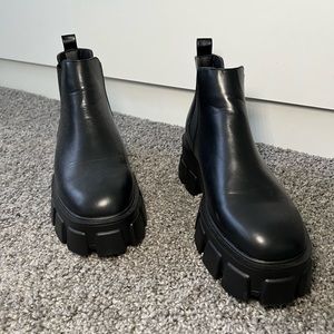Nasty Gal black platform boots